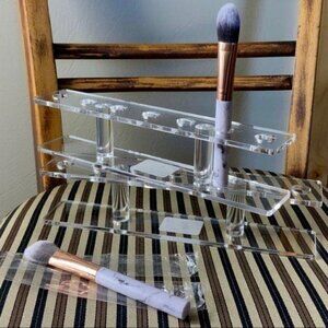 3x Makeup Cosmetic Brush Holder Organizer Acrylic Pencil Art Supply Storage NEW